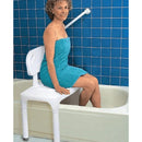 Carex Bathtub Transfer Bench, Reversible Backrest, Built-In Positioning Handles and 400 lb Capacity