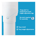 Carex Bathtub Transfer Bench, Reversible Backrest, Built-In Positioning Handles and 400 lb Capacity