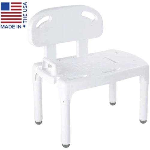 Carex Universal Transfer Bench with adjustable height for secure transfers, Moovkart