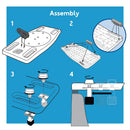 Carex Portable Shower Bench, Non-Slip, Comfortable Bath Seat for Elderly and Disabled Safety Support