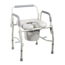 Drive Medical Drop-Arm Commode with Padded Open-Front Seat, Pack of 2
