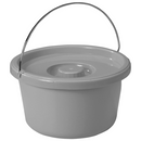 Drive Medical Drop Arm Commode Deluxe-KD Steel with Adjustable Legs, 300 lbs Weight Capacity