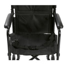 Drive Medical Aluminum Transport Wheelchair, Lightweight with Swing-Away Footrests, 19 Inch Seat, Black