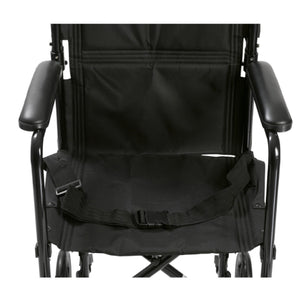 Drive Medical Lightweight Transport Wheelchair, Black, 19 Inches Seat Width Hover
