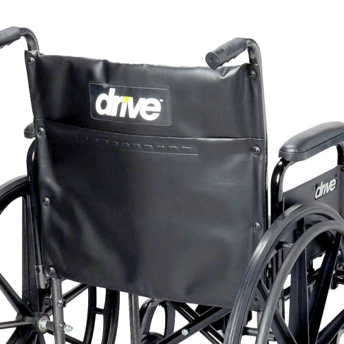 Drive Medical Silver Sport 2 Wheelchair with Detachable Full Arms and Swing Away Footrest, 16 Inches Seat