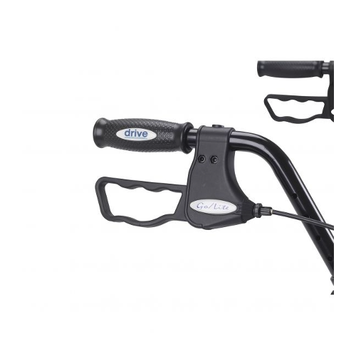 Drive Medical Bariatric Steel Rollator Oversize with Loop Basket, Blue, Pack of 2