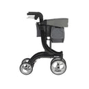 Drive Medical Nitro Euro Style Aluminum Rollator with 10 Inches Casters, Black, Pack of 2