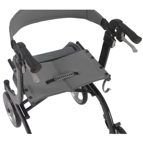 Drive Medical Nitro Euro Style Aluminum Rollator with 10 Inches Casters, Black, Pack of 2