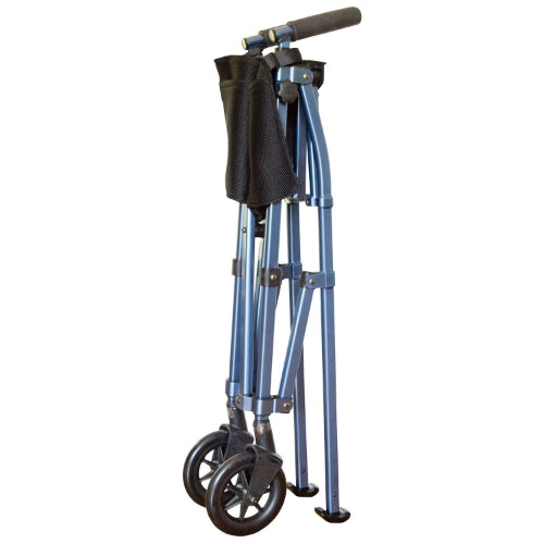 Stander EZ Fold-N-Go Lightweight 2-Wheel Walker, Cobalt, Blue