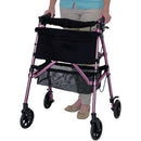 Stander EZ Fold-N-Go Lightweight Folding Rollator, Regal Rose, Pack of 2