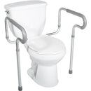 Drive Medical Toilet Safety Frame With Height And Width Adjustable Arms