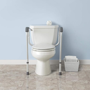 Carex Toilet Guard Rail with Nylon Coated Steel Bracket and Adjustable Height, 300 Lbs Capacity