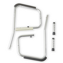 Carex Toilet Guard Rail with Nylon Coated Steel Bracket and Adjustable Height, 300 Lbs Capacity