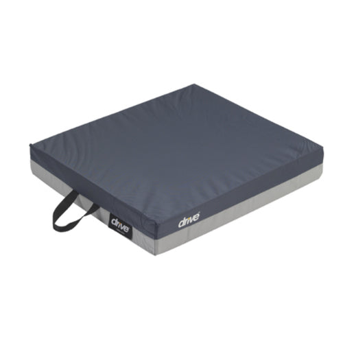 Drive Medical Molded Gel-Foam Wheelchair Cushion, Pack of 2, designed for comfort and pressure relief, featuring a high-density foam. Moovkart