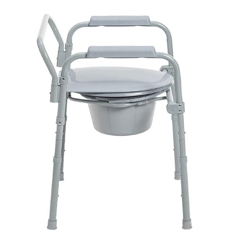 Drive Medical Commode Folding Steel 3-in-1, Case of 2