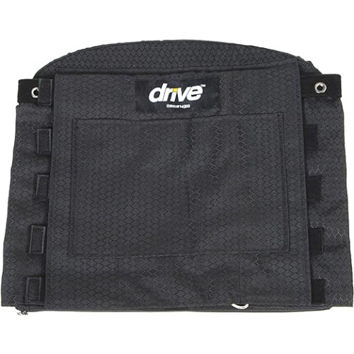 Adjustable Tension Back Cushions, Black, 16-21 Inches Wheelchairs