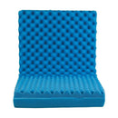 Rose Health Care Eggcrate Wheelchair Cushion with Back, 18 x 32 x 3 Inches, Pack of 2