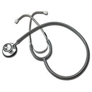 Graham-Field Dual Head Stethoscope, 22-inch length in Gray with dual-head design and chrome-plated brass binaural. Moovkart