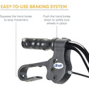 Drive Medical Duet Rollator Transport Chair with Seat, Carry Pouch and Adjustable Backrest for Comfort