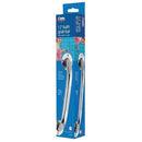 Carex 12 Inches Textured Chrome Steel Grab Bar with Mounting Kit, 2 Pack