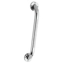 Carex 18 Inches Textured Steel Chrome Wall Grab Bar for Bathroom Support, 2 Pack