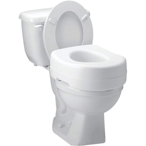 Carex Raised Toilet Seat with Rubber Pads
