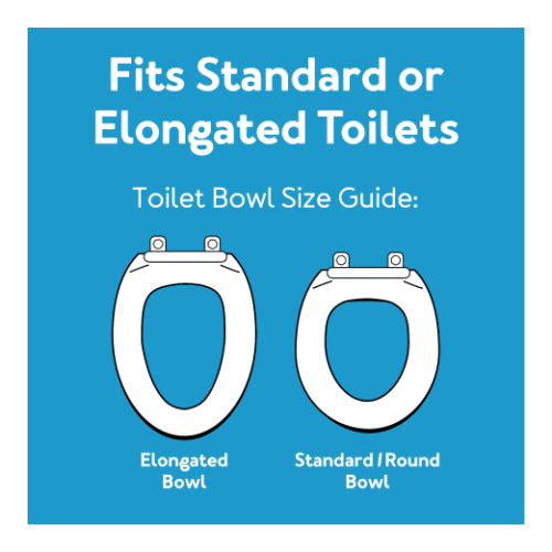 Carex Raised Toilet Seat with Rubber Pads