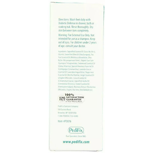 Pedifix Diabetic Daily Therapy Foot Wash, 5.1 oz with Antibacterial and Hydrating Formula