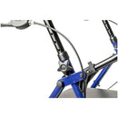 Drive Medical Steel Rollator with 6 Inch Wheels, Height Adjustable, Knocked-down, Blue