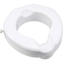 Carex Raised Toilet Seat Deluxe, Easy-to-install, ergonomic toilet seat for enhanced comfort and safety, Moovkart