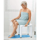 Carex Portable white Carex bath bench with non-slip feet, Moovkart