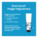 Carex Composite Bath Bench Without Backrest, Knock-Down Design, 400 lb Capacity