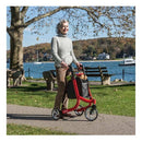 Drive Medical Nitro 3-Wheel Folding Rollator Walker with Seat, Bag and Brakes – Pack of 2