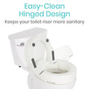 Drive Medical Raised Elevated Handle (Easy Clean) for Seniors, Elderly, Handicapped
