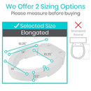 Drive Medical Raised Elevated Handle (Easy Clean) for Seniors, Elderly, Handicapped