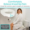 Drive Medical Raised Elevated Handle (Easy Clean) for Seniors, Elderly, Handicapped