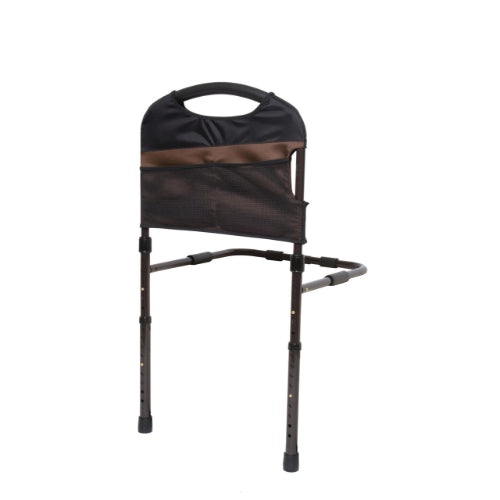 Bariatric Folding Bed Grab Bar with Pouch for Adults, Seniors, and Elderly
