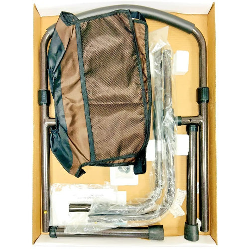 Stander Adult Stable Bed Rail Bedside Safety Handle with Adjustable Legs