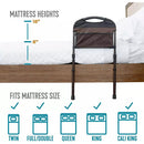 Stander Adult Stable Bed Rail Bedside Safety Handle with Adjustable Legs