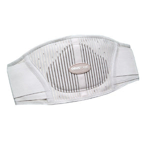 ObusForme Female Lumbar Support Back Belt, Breathable Mesh & Adjustable Hook & Loop, Light Gray