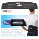 ObusForme Male Lumbar Support Back Belt with Breathable Mesh and Elastic Panels, Black