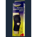 Bell-Horn ProStyle Stabilized Knee Brace, provides support and relief for knee injuries with adjustable fit and stabilizing features. Moovkart