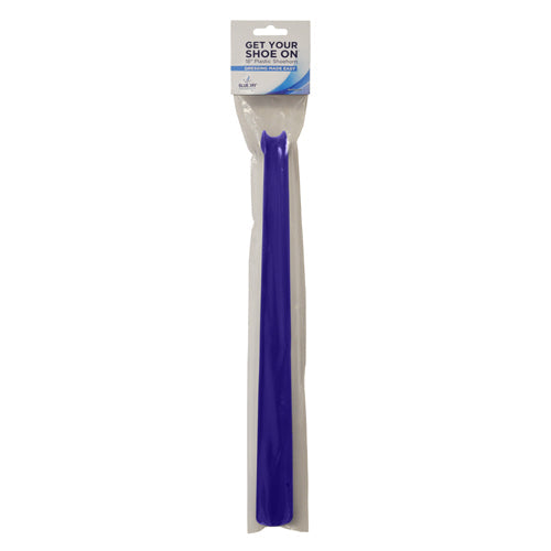 Blue Jay Plastic Shoe Horn 18 Inches, Blue, Pack of 2