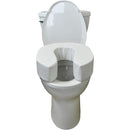 Blue Jay 4-Inch height Raised Toilet Seat – Secure, adjustable fit for standard and elongated toilets, reducing strain on joints, Moovkart.