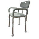 Blue Jay Bathroom Shower Chair with Backrest and Padded Arms for Safety and Comfort, Case of 2