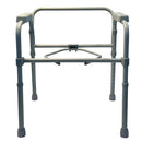 Blue Jay Convenient Commode Folding Steel Frame with Elongated Seat for Home Use, Case of 3
