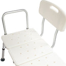 Bathroom Safety Shower Tub Aluminium Alloy Bath Chair Transfer Bench with Wide Seat white