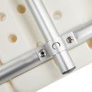 Bathroom Safety Shower Tub Aluminium Alloy Bath Chair Transfer Bench with Wide Seat white