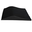 Roscoe Medical Wheelchair Back Cushion for lumbar support in black with a removable waterproof cover. Moovkart