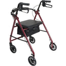 Folded ProBasics Rollator showing compact, travel-friendly design, Moovkart